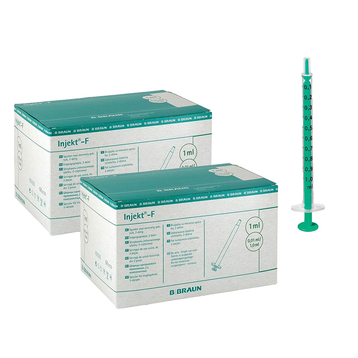  Balení tuberkulínových injekčních stříkaček Injekt-F B.Braun 1 ml