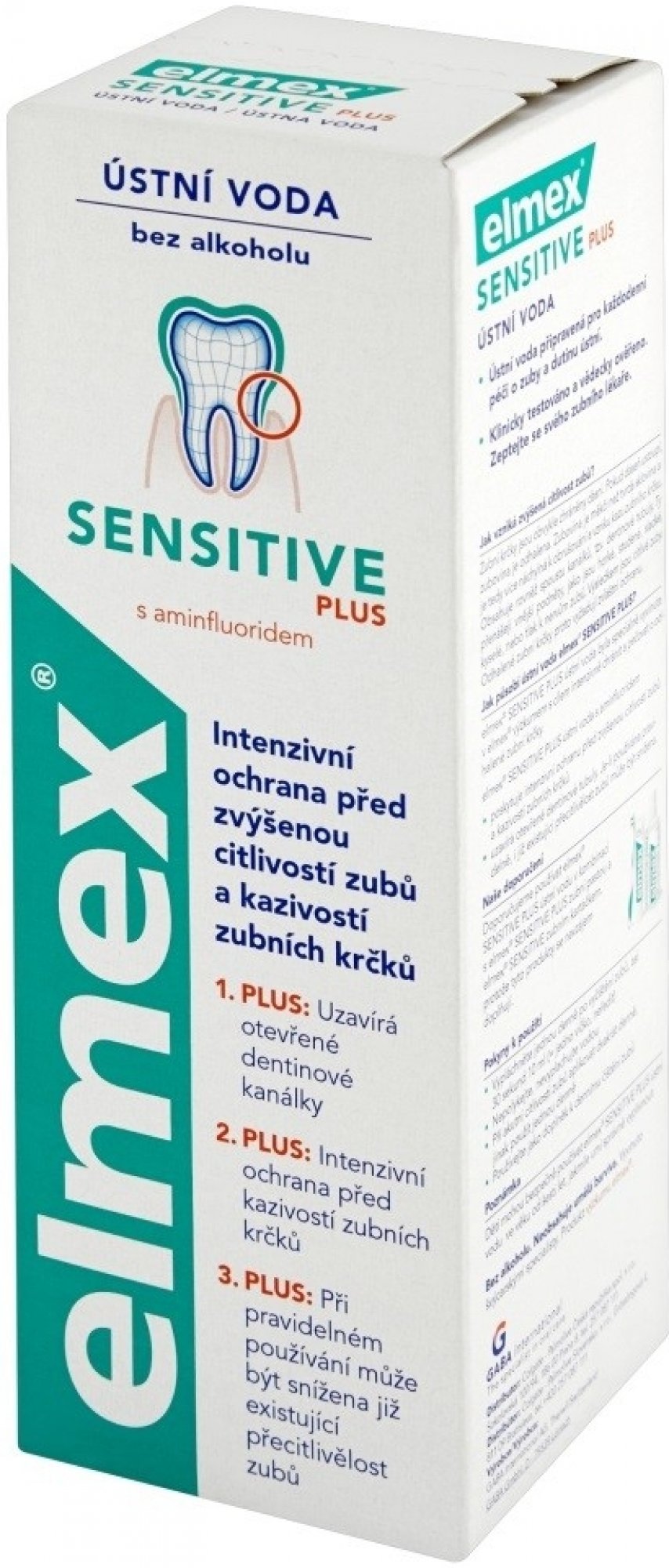 Elmex Sensitive Plus ústní voda 400ml