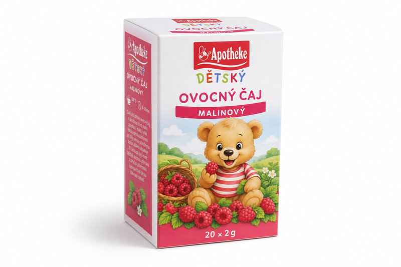 Čaj Apotheke Dětský ovocný malinový 20x2g