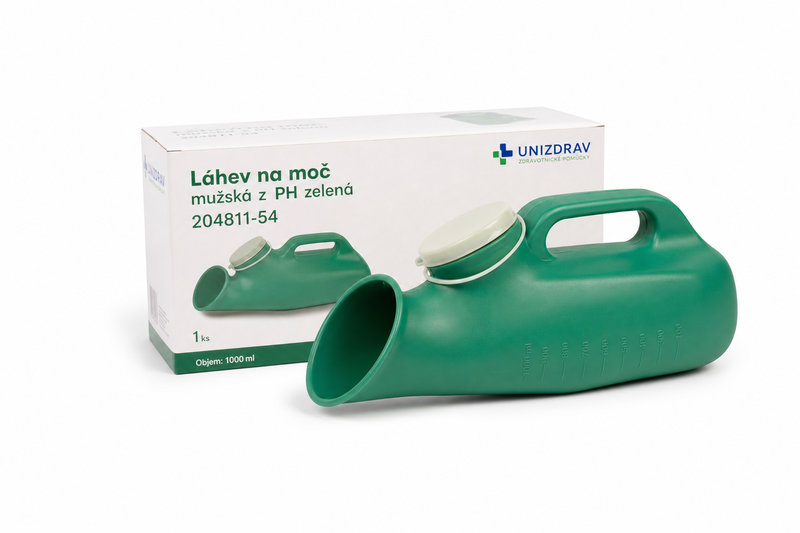 Láhev na moč mužská z PH zelená 204811-54