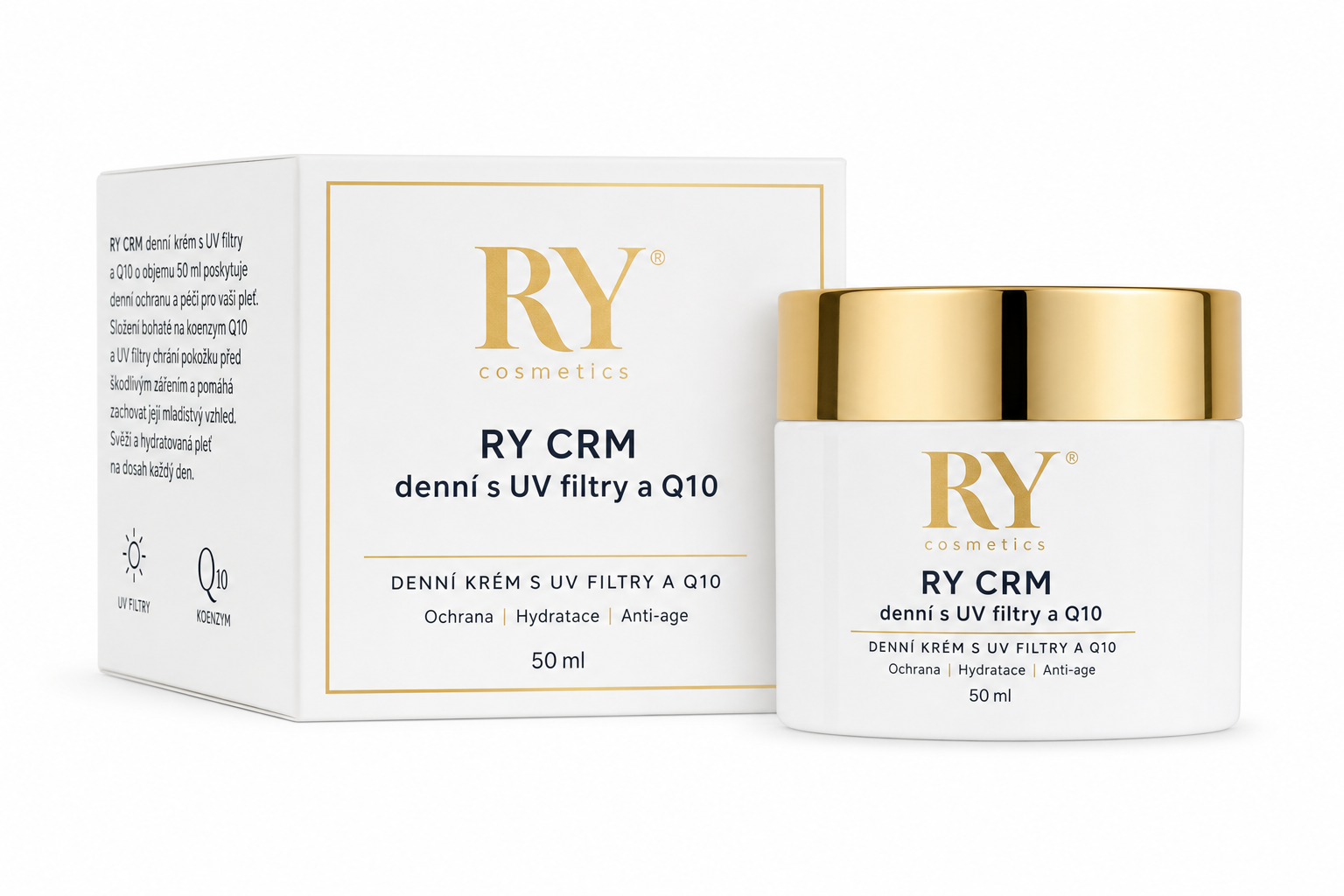 RY crm denní s UV filtry a Q10 50ml