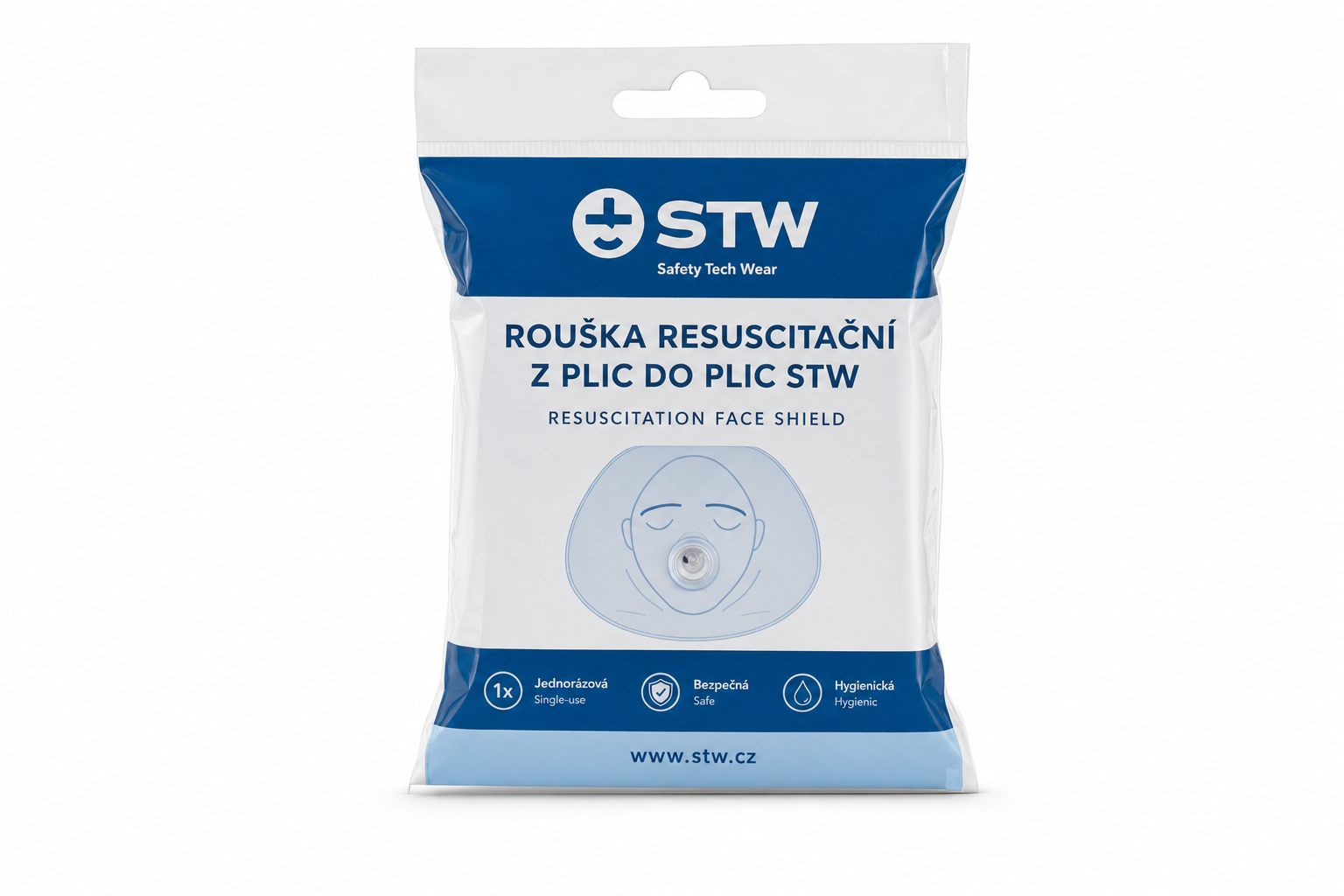 Rouška resuscitační z plic do plic Stw