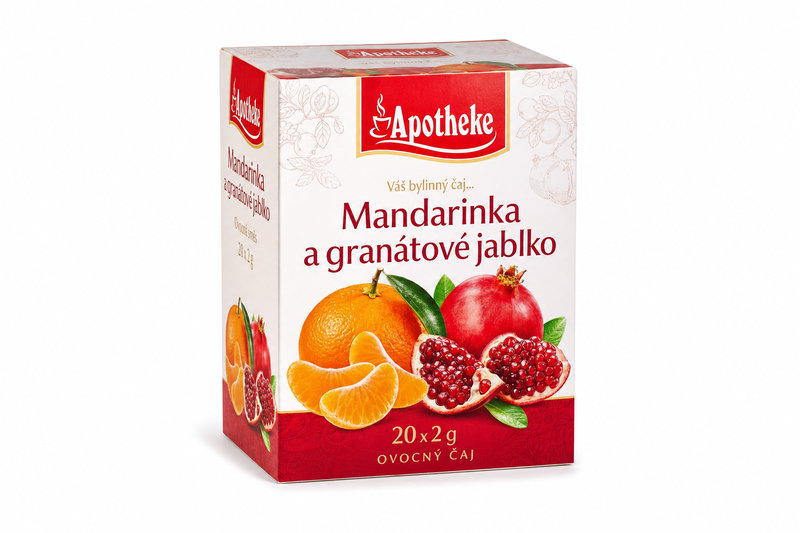 Čaj Apotheke Mandarinka a granátové jablko 20 x 2g