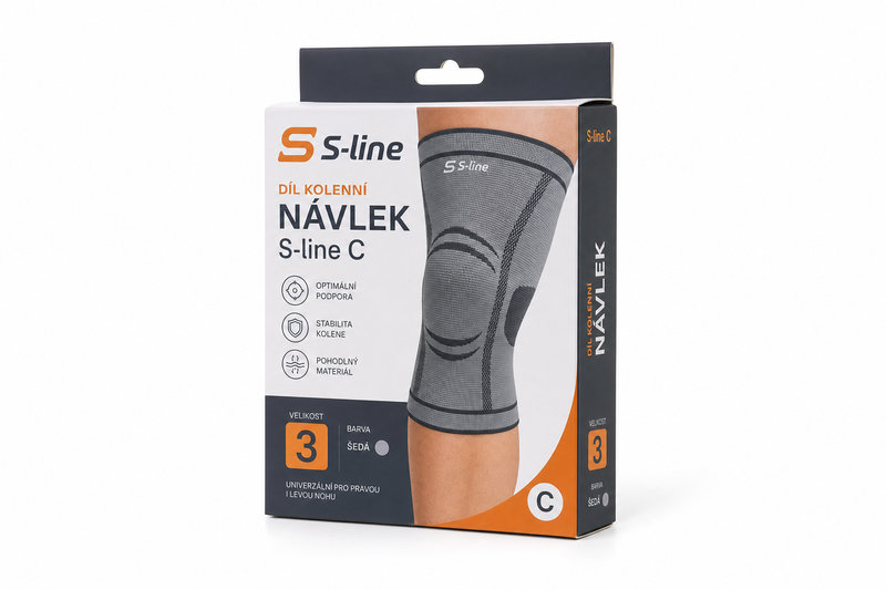 Díl kolenní návlek S-line C vel.3 šedá