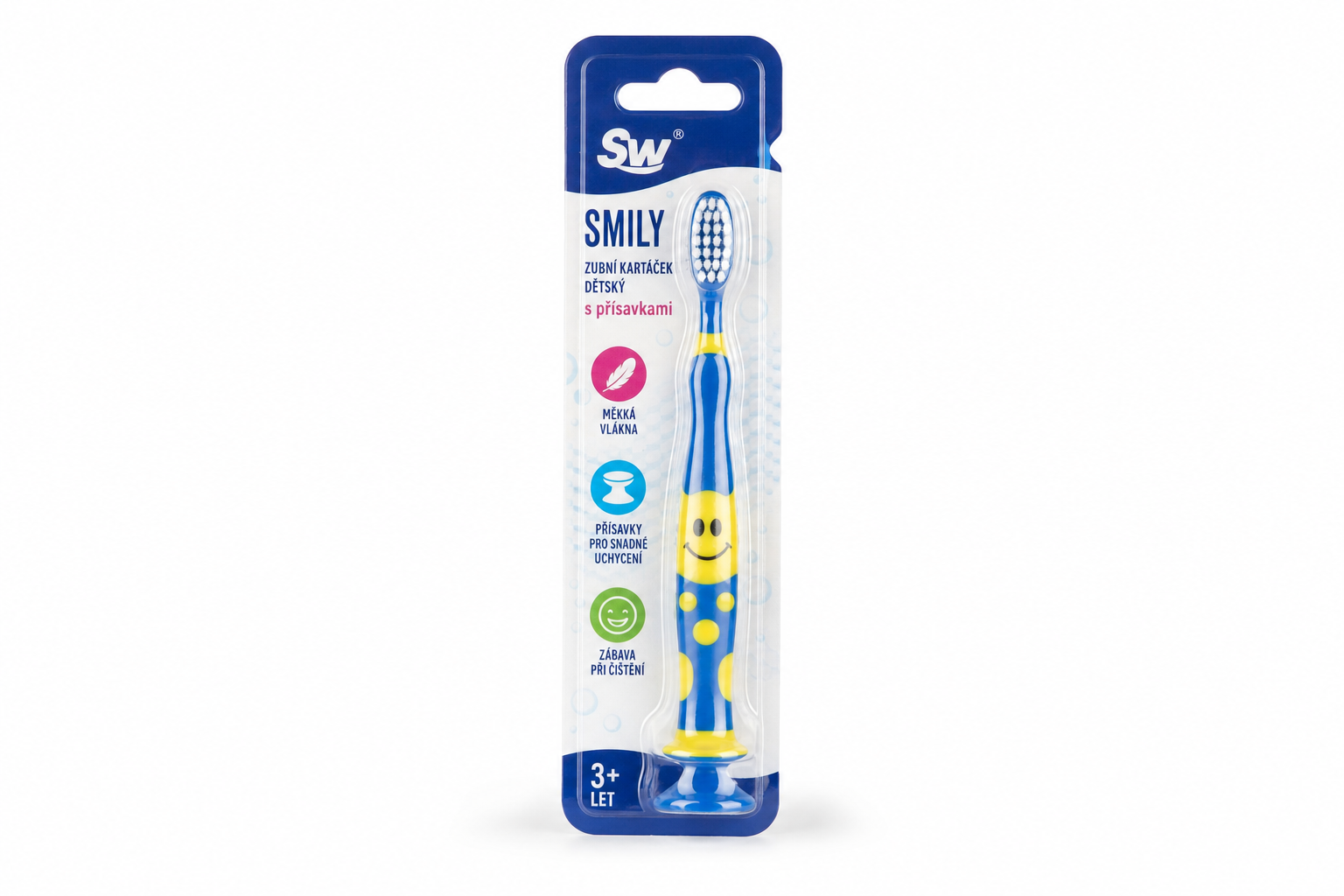 Zubní kartáček dětský SW Smily s přísavkami