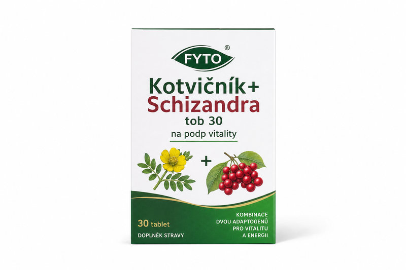 Kotvičník+Schizandra tob 30 na podp vitality Fyto