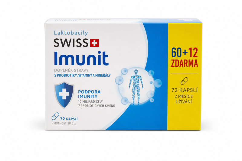 Laktobacily SWISS Imunit tob 60+12 ZDARMA