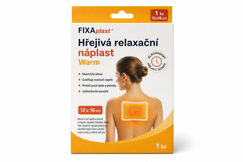 FIXA plast Hřejivá relax. náplast Warm 12x16cm 1ks