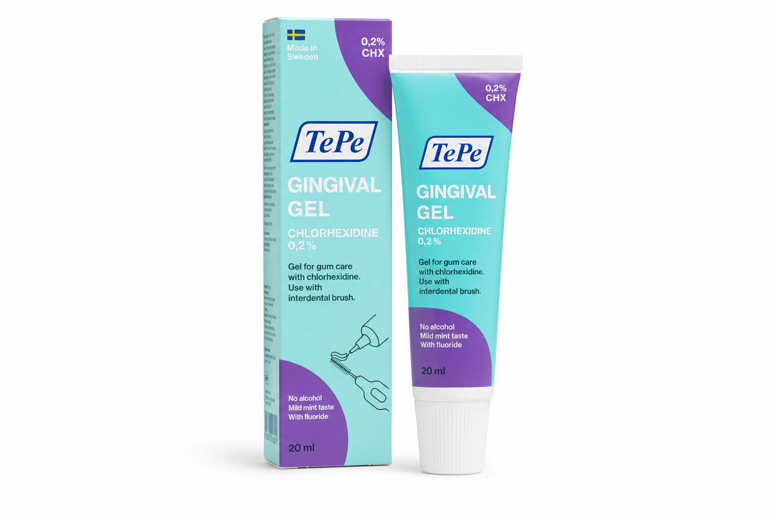 TePe Gingival Gel 20ml pro mezizub. kartáčky s CHX