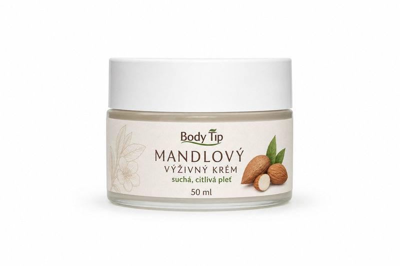 Body Tip Mandlový výživný krém such.citl.pleť 50ml