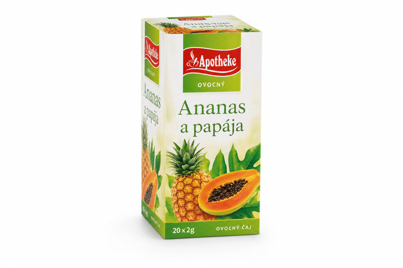 Čaj Apotheke Ananas a papája 20x2g