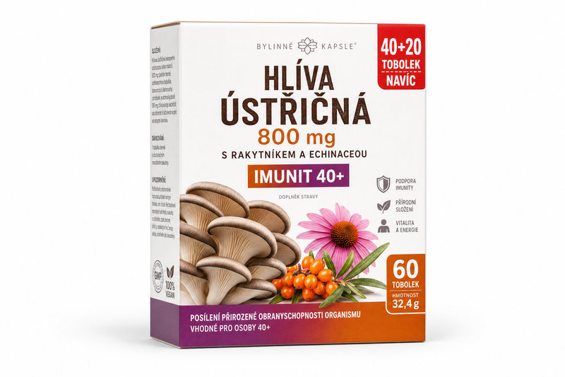 Hlíva ústř 800mg s rakyt a echi Imunit 40+20tob