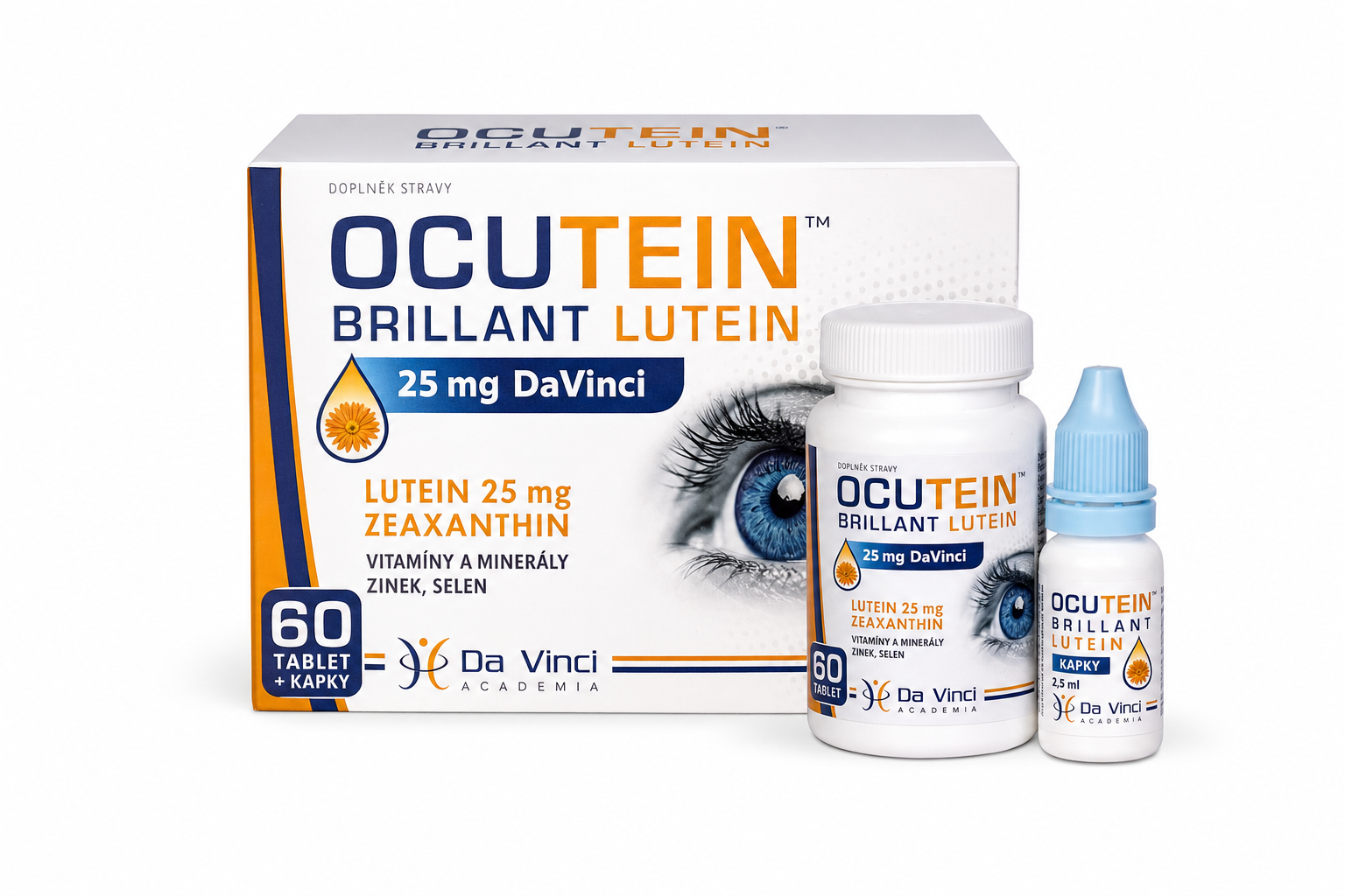 Ocutein Brillant Lutein 25mgDaVinci 60tob+kapky