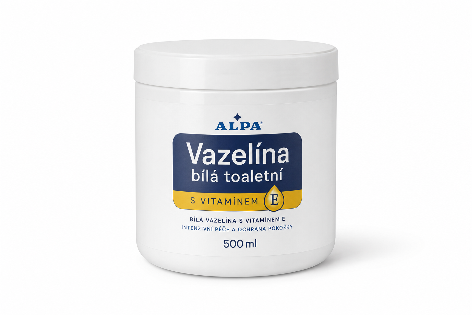 Vazelína bílá toaletní s vit.E 500ml