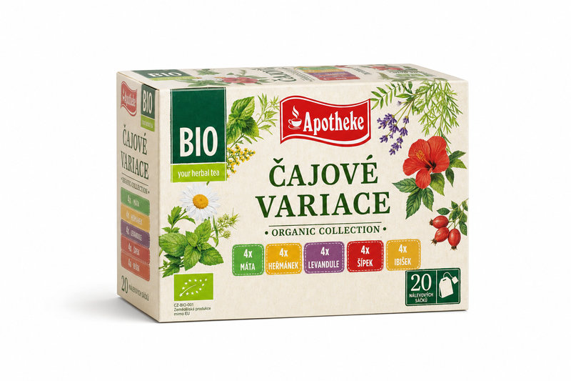 Čaj Apotheke BIO Čajové variace 20 nálevových sáč