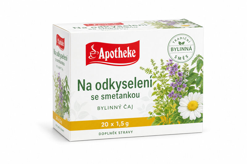 Čaj Apotheke Na odkyselení se smetankou 20x1.5g