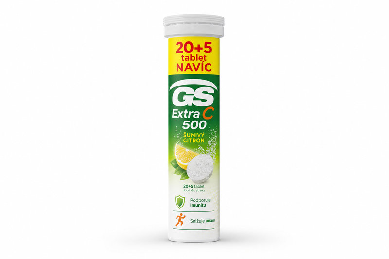GS Extra C 500 šumivý citron tbl 20+5