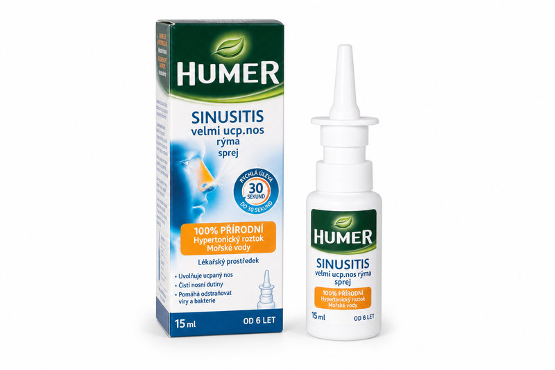 HUMER SINUSITIS velmi ucp.nos rýma sprej 15 ml