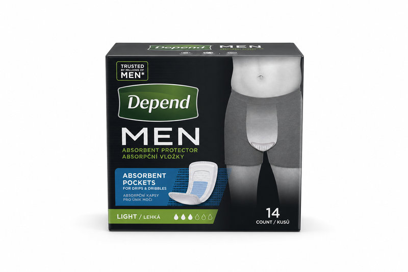 Depend vložky absorb. kapsy pro muže 2 14ks 1590