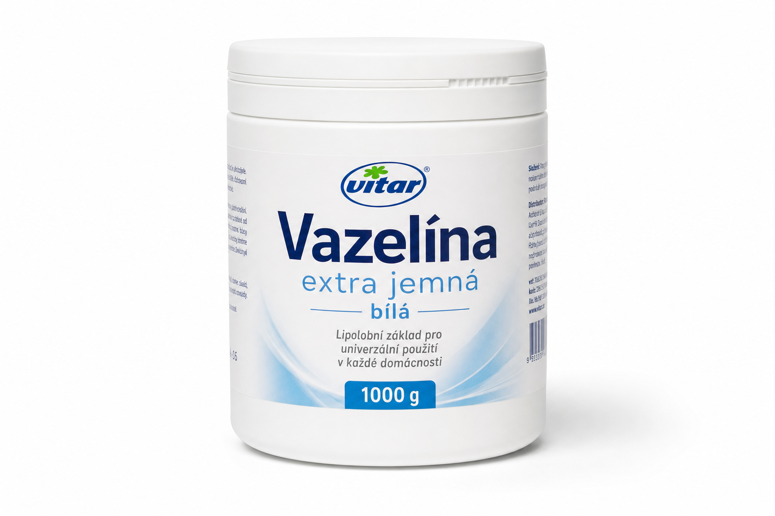 Vazelína extra jemná bílá 1000g Vitar