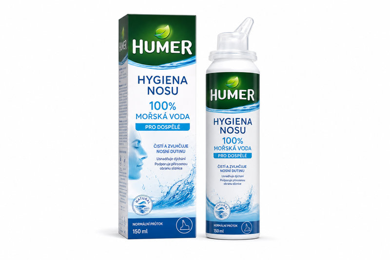 Humer Hygiena nosu 100% mořská voda pro dosp.150ml