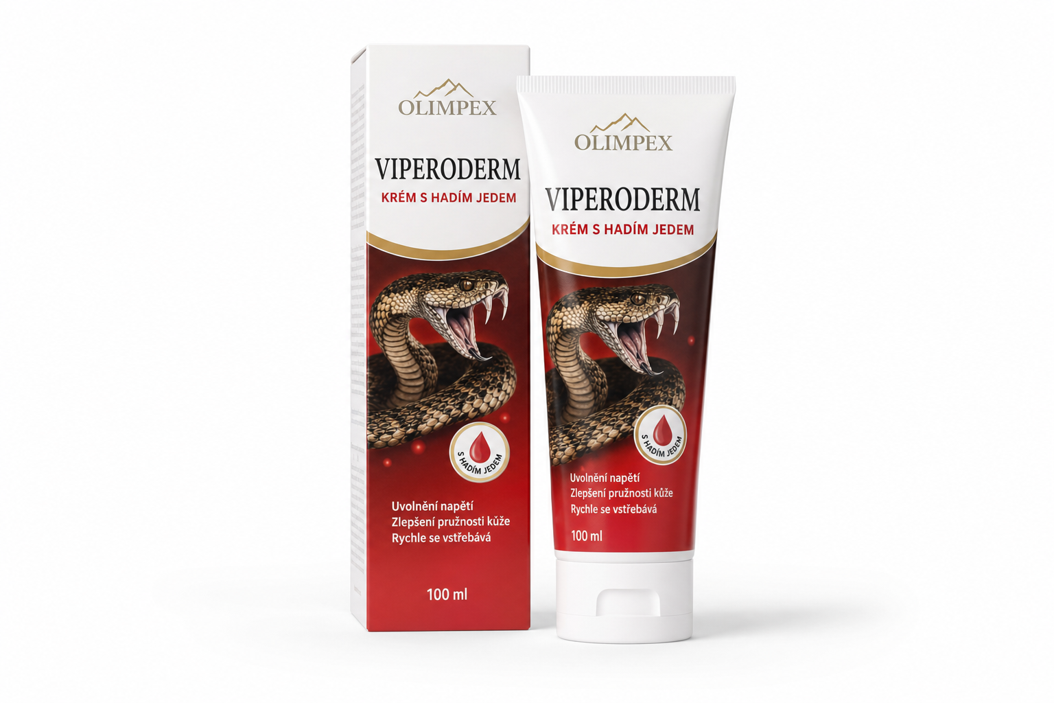 Olimpex Viperoderm krém s hadím jedem 100ml – tuba