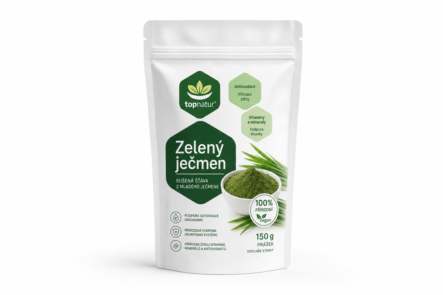 Zelený ječmen 150g prášek Topnatur