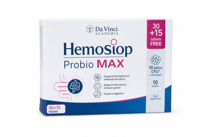 Hemostop Probio MAX Da Vinci Academia tob 30+15