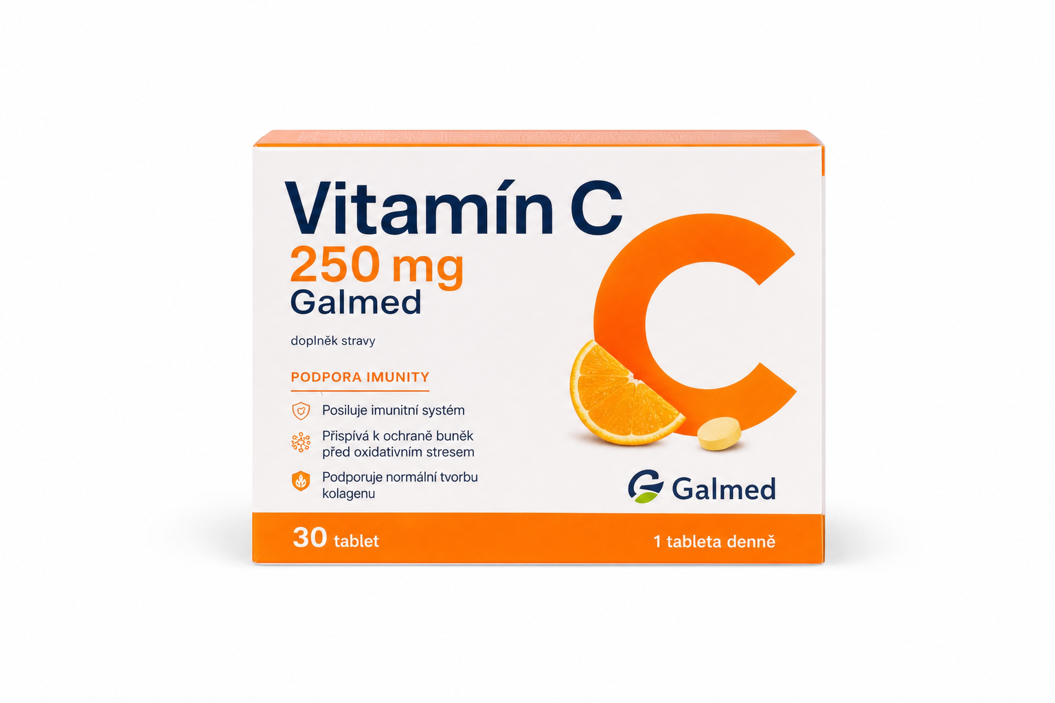 Vitamín C 250mg Galmed tbl 30 nové balení
