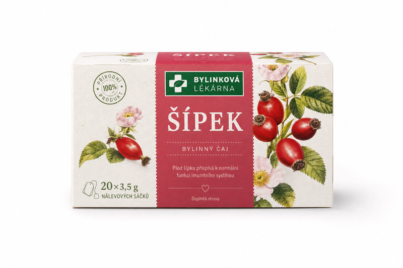 Čaj Bylinková lékárna Šípek 20x3.5g