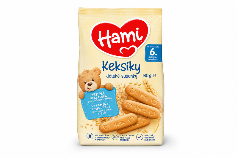 Hami keksíky dětské sušenky 180g 6M