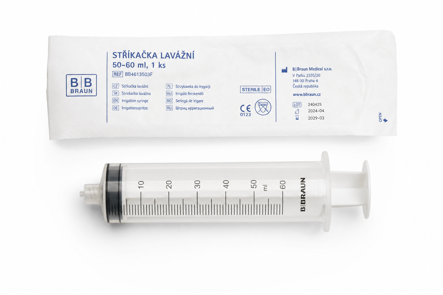 Stříkačka lavážní 50-60ml 1ks BB4613503F