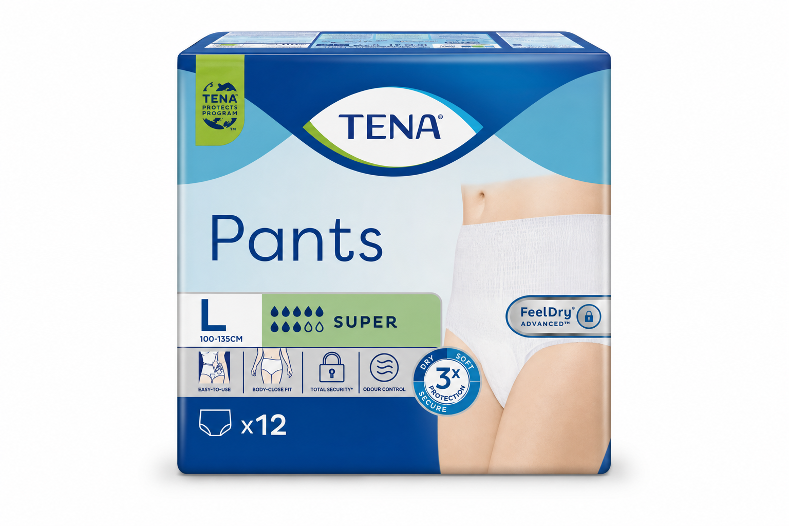 Tena navl.kalh.Pants Super Large 12ks 793614/612