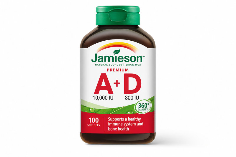 JAMIESON Vitamíny A+D 10000/800IU Premium cps.100