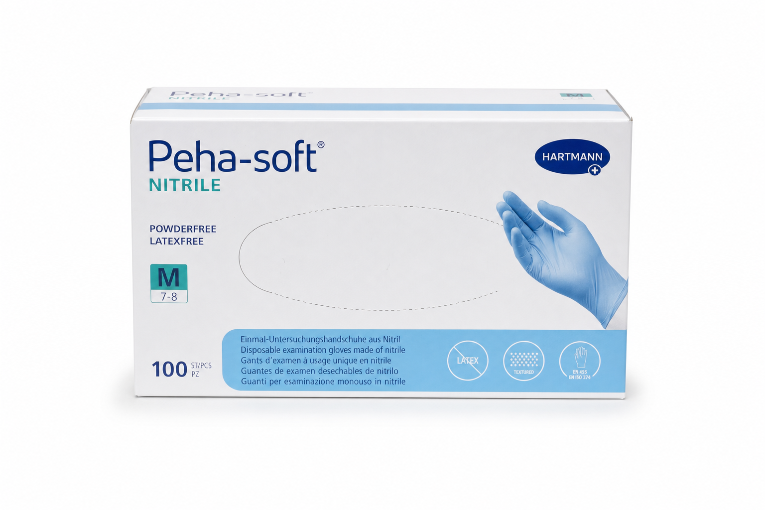 Rukavice vyš.Peha-Soft NITRILE Wh.b.p.nes.M 100ks