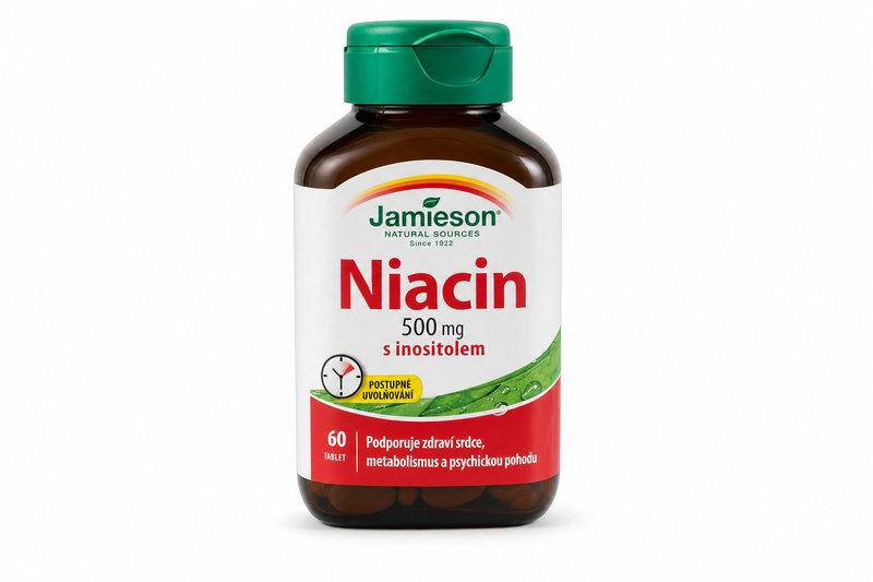 JAMIESON Niacin 500mg s inositolem tbl.60