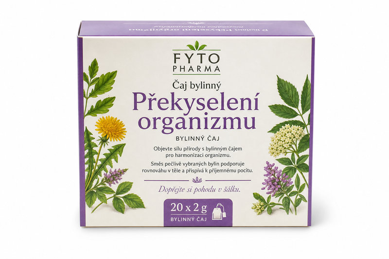 Čaj bylinný Překyselení organizmu 20x2g