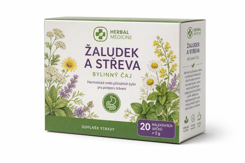 Čaj bylinný Žaludek a střeva n.s.20x2g