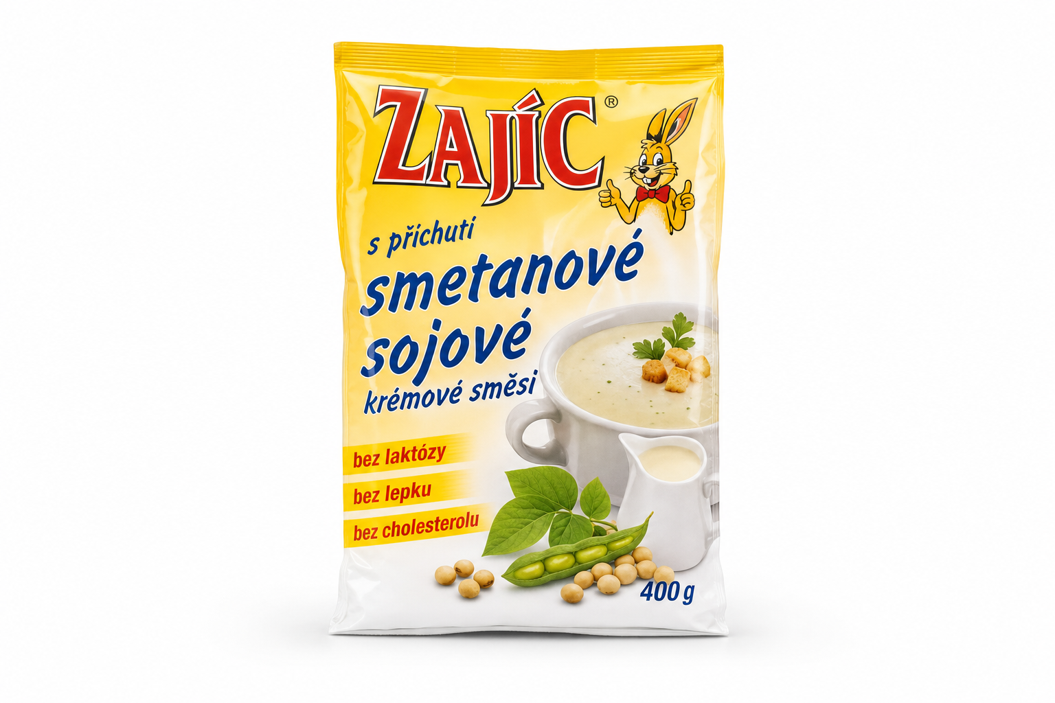 Zajíc s př.smetan.soj. 400g sáček