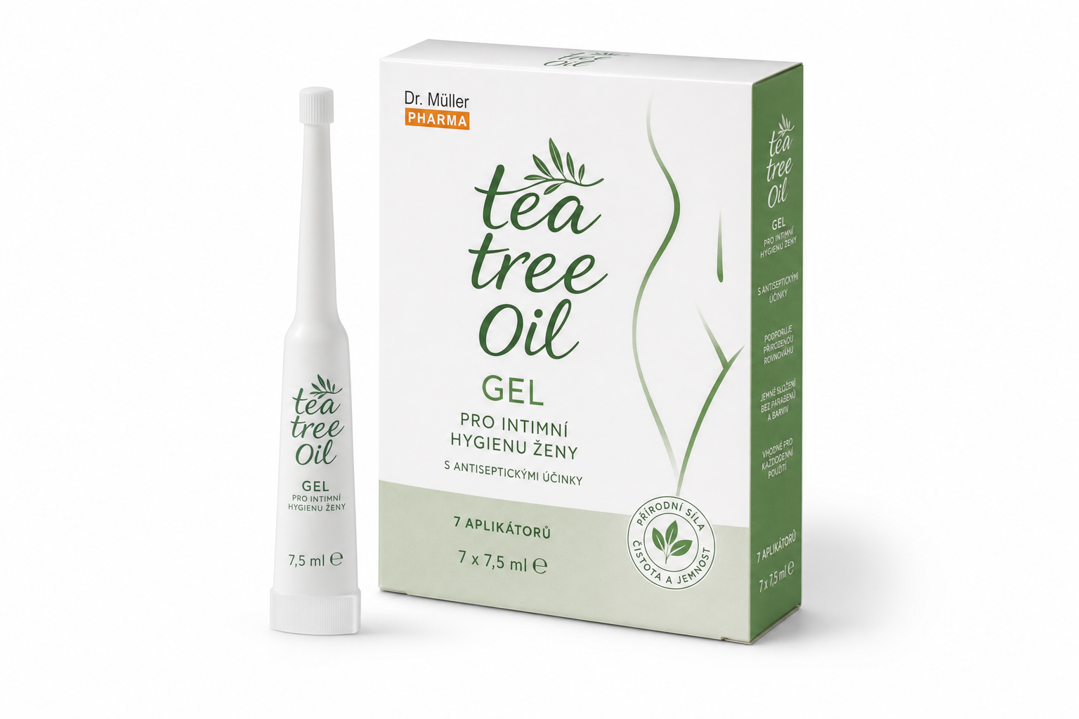 Tea Tree Oil gel pro intimní hygienu ženy, 7x7,5ml