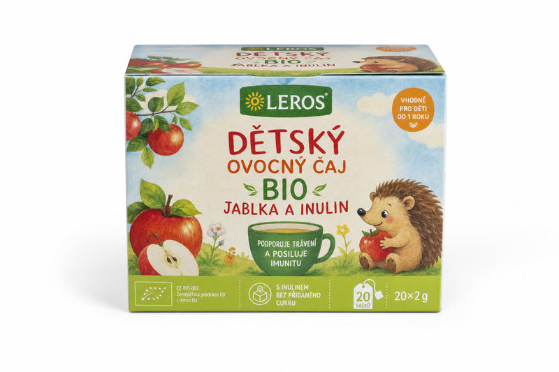 Čaj Dětský ovocný BIO jablka a inulin 20x2g