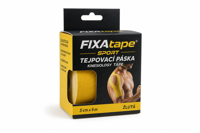 FIXAtape Sport tejpovací páska 5cmx5m žlutá