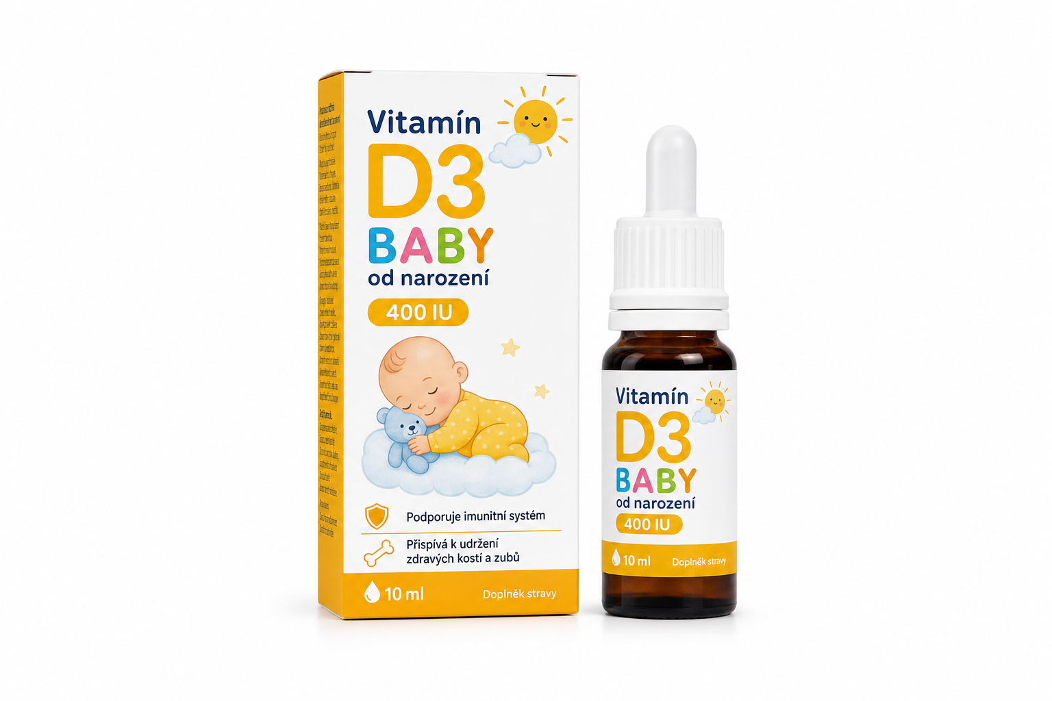 Vitamín D3 BABY od narození 400 IU 10ml