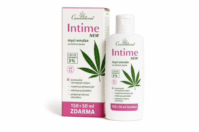 Cannaderm Intime NEW mycí emulze 150+50ml ZDARMA