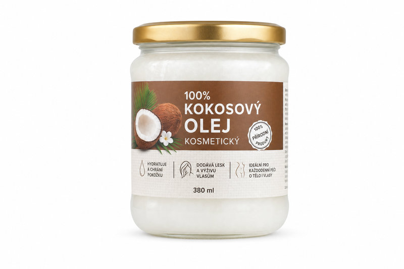 100% Kokosový olej kosmetický 380ml
