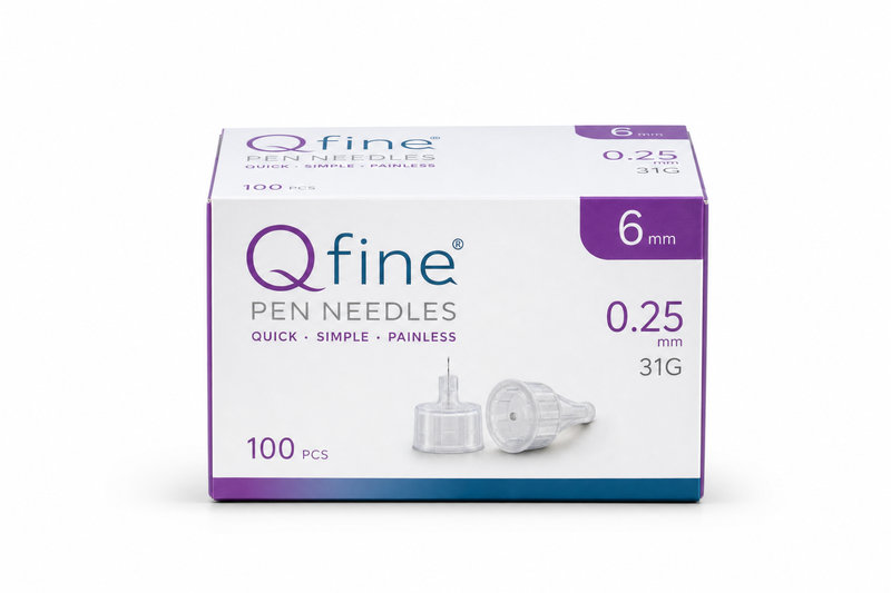 Jehly Qfine všechna inzul.pera 0.25(31G)x6mm 100ks