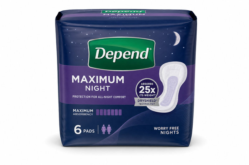 Depend vložky inkontin. Maximum Night 6ks/1567