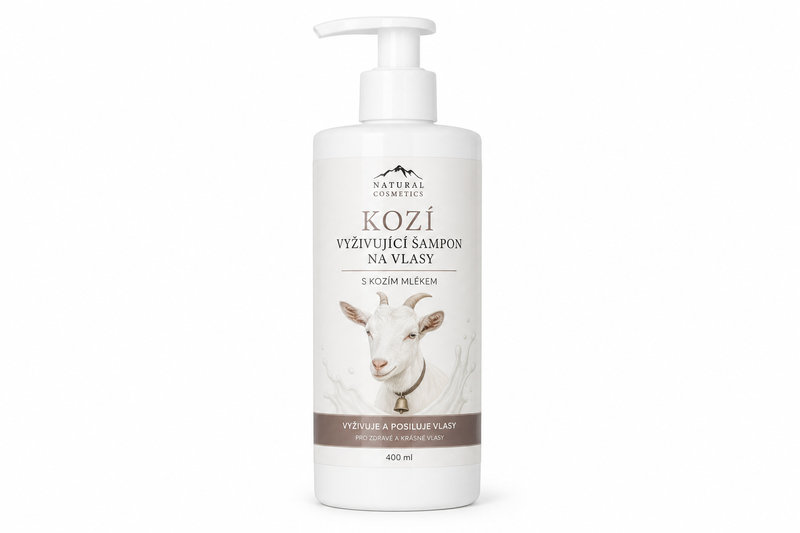 Kozí vyživující šampon na vlasy 400ml