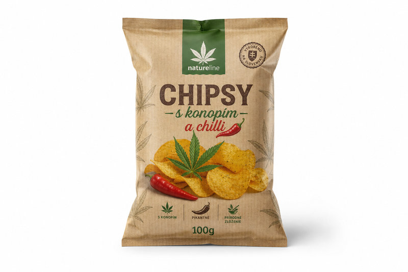 Chipsy s konopím a chilli 100g