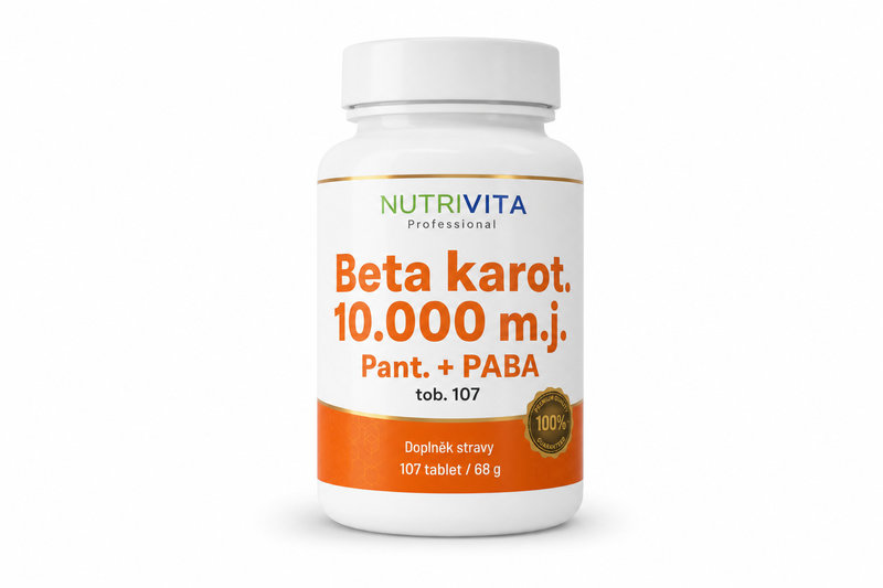 Beta karot.10.000 m.j.Pant.+PABA tob.107